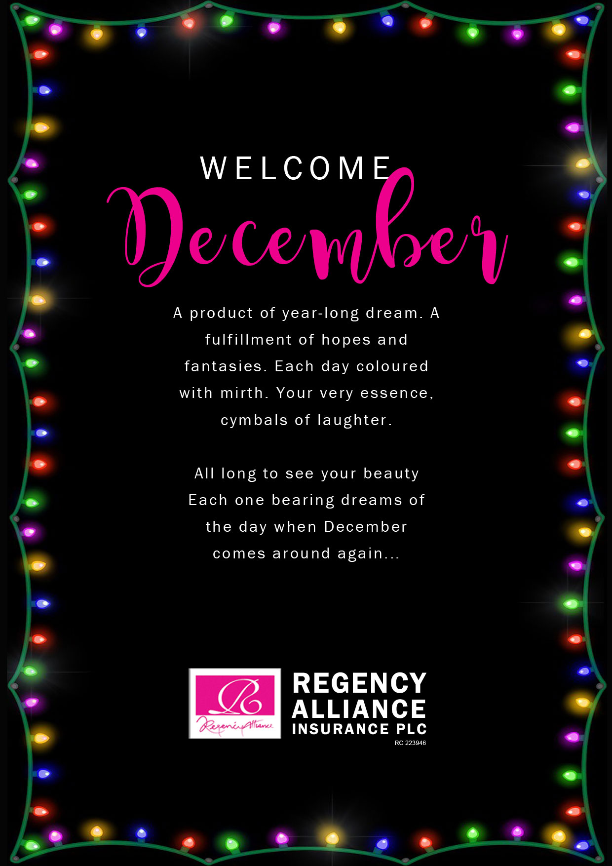 December! - Regency Alliance Insurance PLC